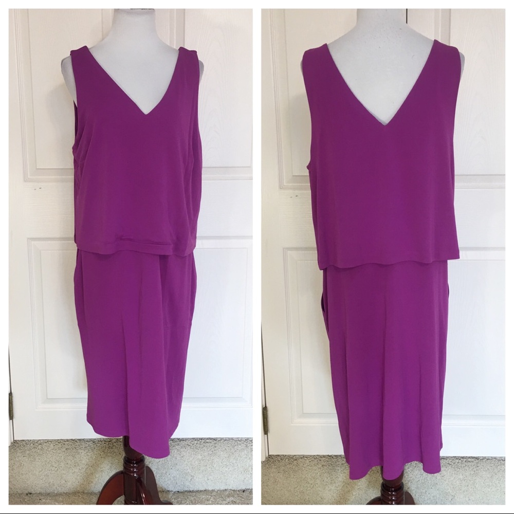 NWT LAUREN RALPH LAUREN PLUS SIZE OVERLAY DRESS - Picture 3 of 7